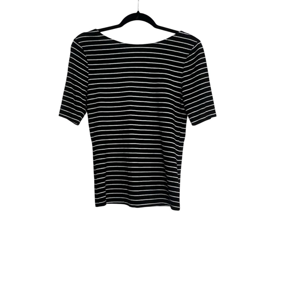 Missoni for Target Black and White Fitted Short Sleeve Tee